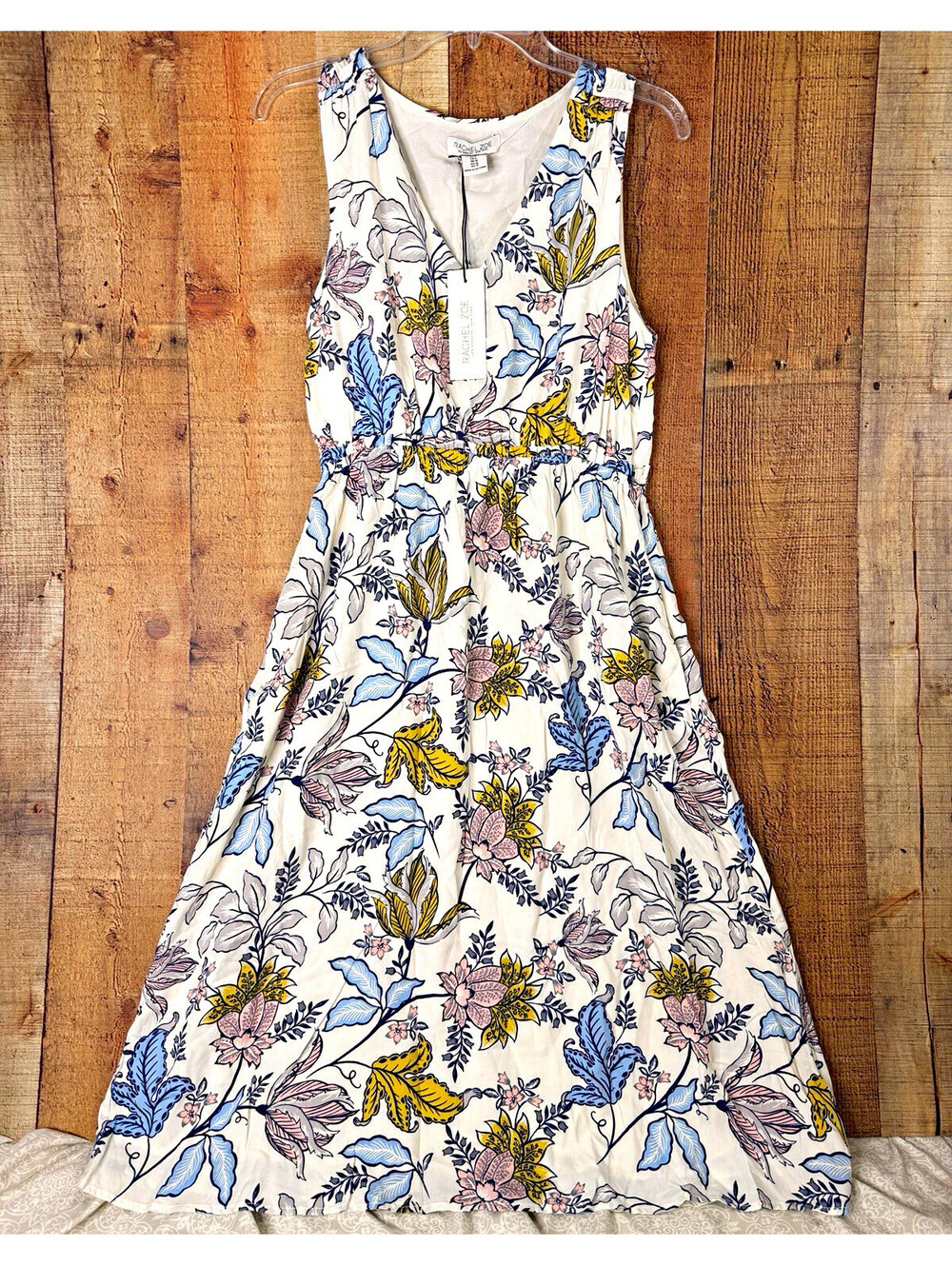 Rachel Zoe Floral Maxi Dress Size 6 NWT Boho Resort Cottagecore Garden Party